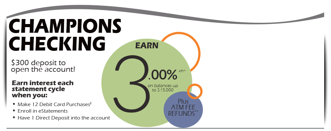 A checking account that REWARDS you for banking with us! Click for more information!