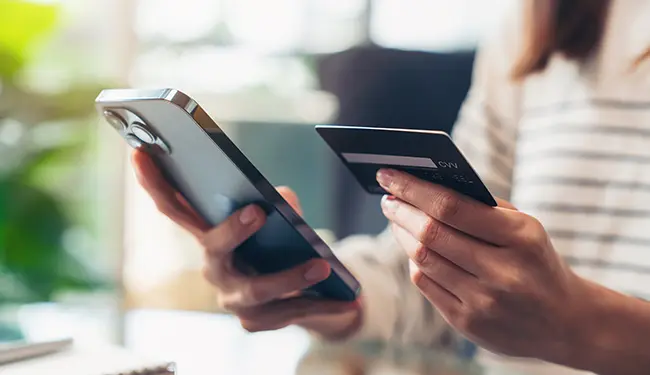 online purchase with debit card